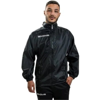 Afbeelding van givova Rain Basico Regenjas, uniseks, volwassenen, 1 stuk, Zwart, 3XL