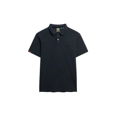 Afbeelding van Superdry Vintage Destroy Poloshirt, Heren, Maat: Large, Eclipse navy