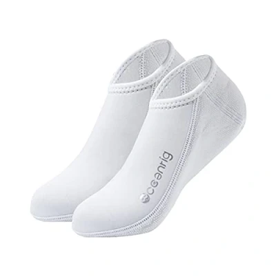 Afbeelding van nitescuba Duiksokken 2,5 mm neopreen pak sokken thermisch water vinsokken voor snorkelen surfen sokken, wit, S
