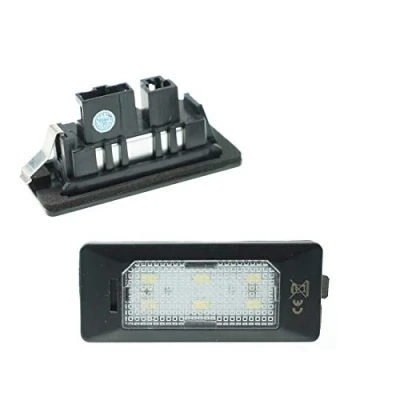 Afbeelding van Do!LED Led kentekenplaatverlichting, 6000 K, xenonwit, voor vervanging kentekenplaat, lamp, plug &amp; play, 6 SMD 12 V, 2 stuks