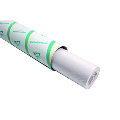 Afbeelding van Clairefontaine Ref 96526C Tracing Paper Roll (Single Roll) 1,1x20m formaat, 90/95g, hoge transparantie, glad oppervlak, zuurvrij, afdrukbaar Geschikt voor inkt, marker en potlood