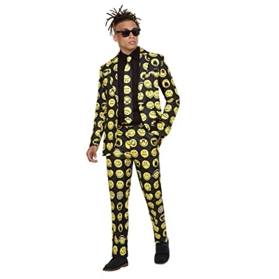Afbeelding van Smiley Stand Out Suit, Yellow &amp; Black