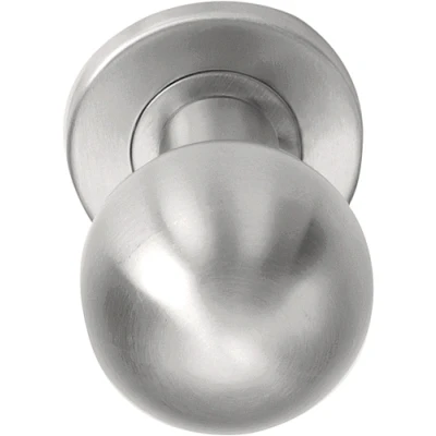 Afbeelding van Formani Voordeurknop BASICS LB501V vast op rozet mat RVS