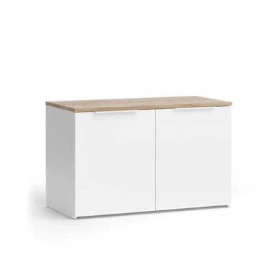 Afbeelding van Vicco Wido Dressoir 40 x 50 cm met 2 deuren Wit/Sonoma