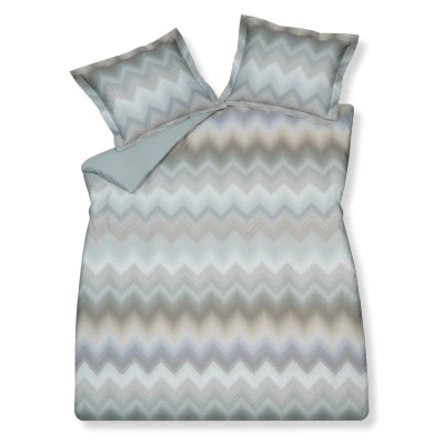 Afbeelding van Vandyck Ziggy Dekbedovertrekset Pearl Blue Lits jumeaux (240x200/220 + 2 Slopen)