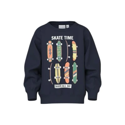 Afbeelding van NAME IT Nmmvalexander Ls Nreg Sweat Unb voor jongens, navy blazer, 110