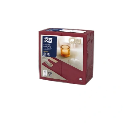 Afbeelding van Pochette Tork LinStyle® 1 laags 50st duurzaam bordeaux 509603
