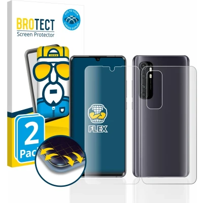 Afbeelding van BROTECT Screenprotector voor Xiaomi Mi Note 10 Lite (Voor+Achter) Folie Beschermfolie transparant volledig dekking (2 Stuks)