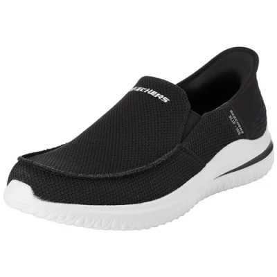 Afbeelding van Skechers Delson 3.0 Instappers, Heren, Maat: 45, Black Textiel