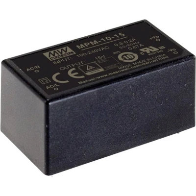 Afbeelding van Mean Well MPM 10 5 AC/DC printnetvoeding V/DC 2 A