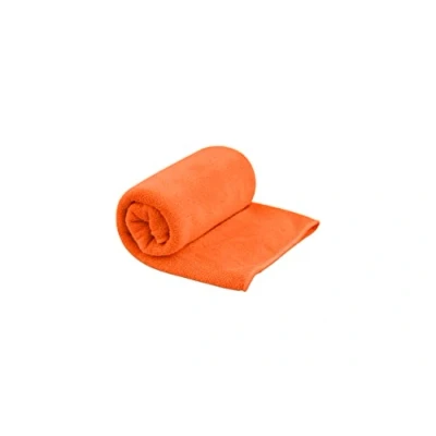 Afbeelding van Sea to Summit Tek Towel reishanddoek S, handdoek, zachte badstof, absorberend en sneldrogend, hanger tas, camping, boottochten fitness, 40 x 80 cm, Outback Orange, 120 g