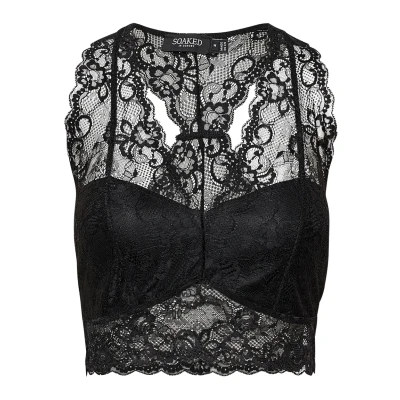 Afbeelding van Soaked in Luxury Sldolly Top, Dames, Maat: Medium, Black