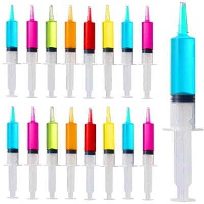 Afbeelding van THE TWIDDLERS 25 Grote Shotspuiten 60ml, Herbruikbare Dubbele Shotglazen voor Jello Wodka Alcohol Gelei Cocktails, 18cm Perfect een Verjaardagsfeestje, Studentenevenement Voedselveilig