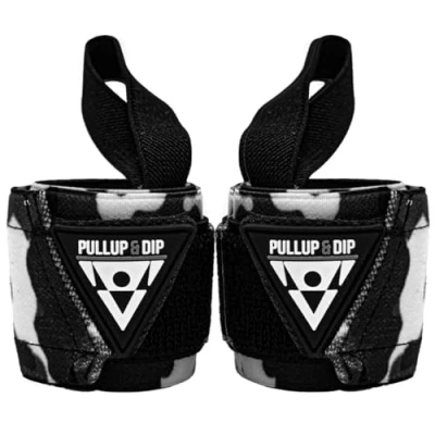 Afbeelding van PULLUP &amp; DIP Calisthenics Wrist Wraps voor meer stabiliteit en veiligheid tijdens de training, polsbandages calisthenics, krachttraining, turnen fitness, polssteun vrouwen mannen