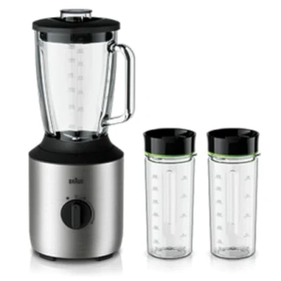 Afbeelding van Braun Jb3272Si Powerblend 3 Blender 1.5L + 2 Bekers Zwart/Rvs
