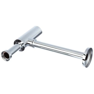 Afbeelding van Geberit bekersifon chroom incl. rozet en muurbuis 1¼ x