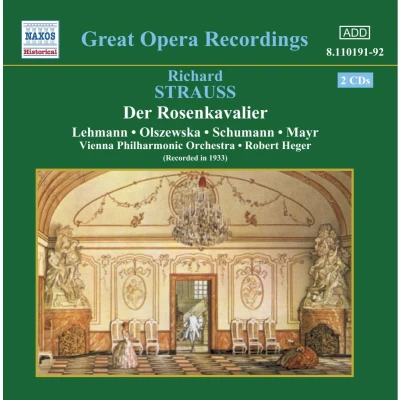 Afbeelding van Vienna Philharmonic Orchestra, Robert Heger Strauss Der Rosenkavalier (2 CD)