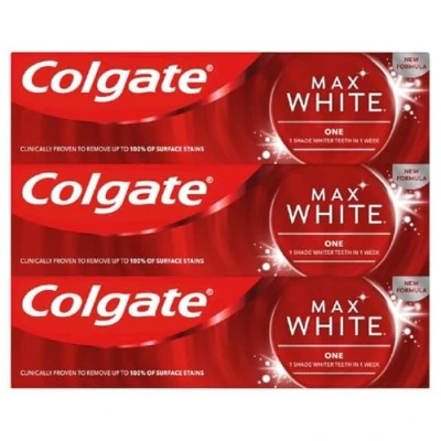 Afbeelding van Colgate Max White tandpasta set, 3 x 75 ml