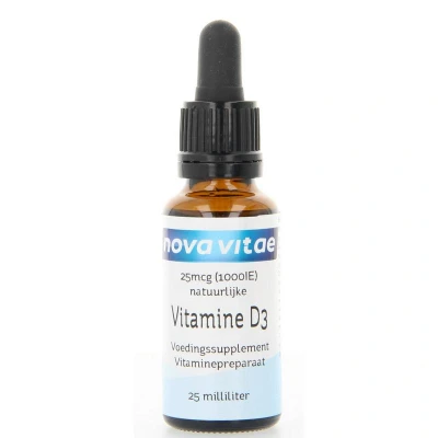 Afbeelding van Nova Vitae Vitamine D3 1000 IU druppel 25 ml