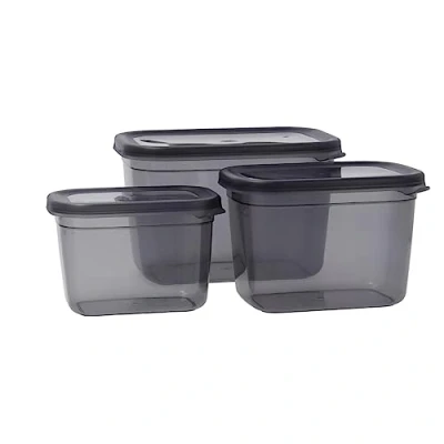 Afbeelding van Quid Set Lunchboxen City Rechthoekig 3 Onderdelen