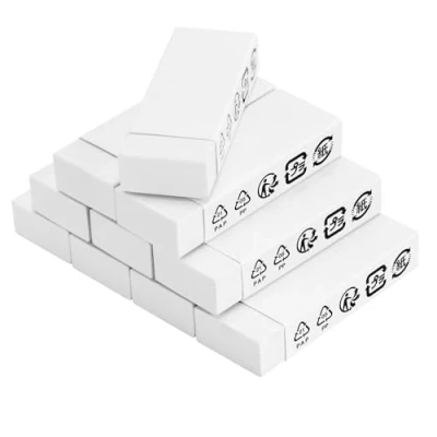 Afbeelding van Amazon Basics Witte gum, blokvorm, 10 stuks