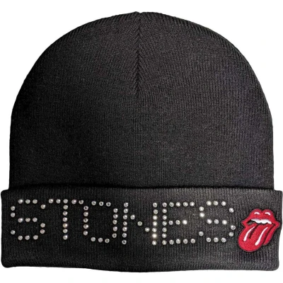 Afbeelding van The Rolling Stones Embellished Beanie Muts Zwart