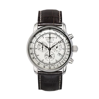 Afbeelding van Zeppelin Horloge, Heren, Maat: One Size, Braun/silberfarben