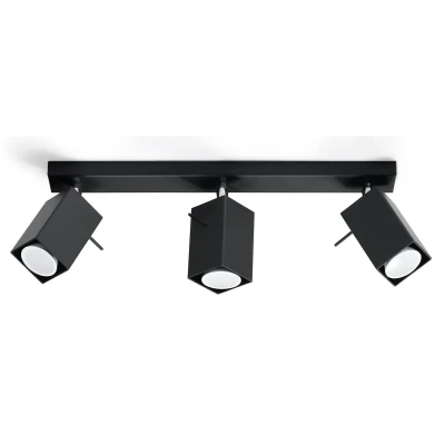 Afbeelding van LED Plafondspot zwart MERIDA 3 x GU10 aansluiting