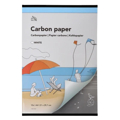 Afbeelding van Carbonpapier Qbasic A4 21x29,7cm 10x wit