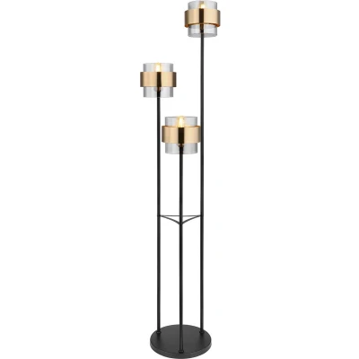 Afbeelding van Globo vloerlamp Milley zwart metaal 43 cm E27 fitting 15560S