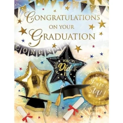 Afbeelding van Regal Publishing Gefeliciteerd met je Graduation Card 8 x 6 inch