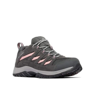 Afbeelding van Columbia Crestwood waterdichte trekking en wandelschoenen voor dames, Donkergrijze Zalm Roos, 38 EU