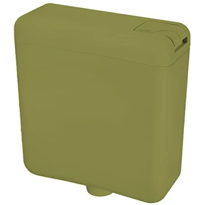Afbeelding van Cornat Spoelbak TRITON, mosgroen/dubbele spoeling/toiletspoeling/opbouwspoelbak/toilet/badkamer / SPK1115