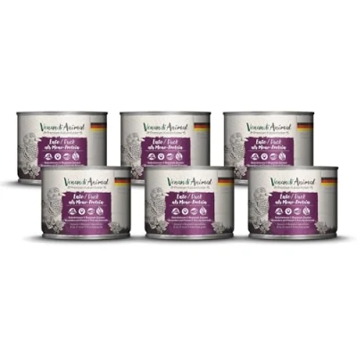 Afbeelding van Venandi Animal Premium kattenvoer, monoproteïnen, natvoer, natuurlijk en graanvrij 6 x 200 g (6 stuks)