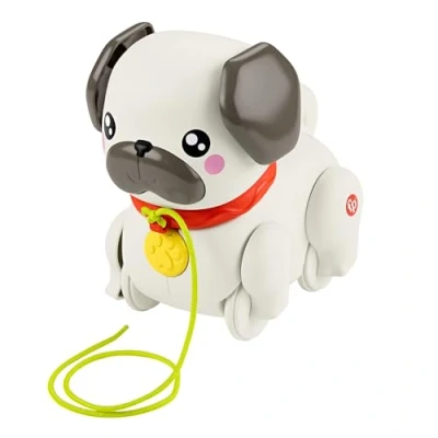Afbeelding van Fisher Price FP Pets optrekspeelgoed voor baby&#039;s en peuters, met de hond beweging geluiden, kinderen vanaf 12 maanden, HTW94
