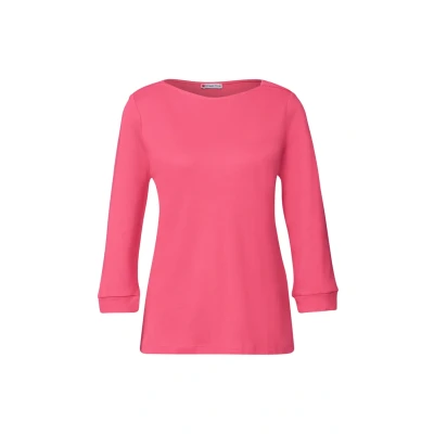 Afbeelding van Street One Basic Uboot Longsleeve, Dames, Maat: 42, Rosa