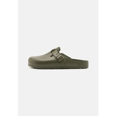 Afbeelding van Birkenstock Boston Regular Unisex Muiltjes, Maat: 42, Khaki Kunststof