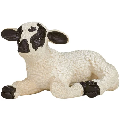 Afbeelding van Mojo Farm speelgoed Zwartkopschaap Lam liggend 387060