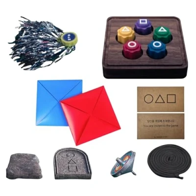 Afbeelding van Gonggi speelset, Koreaans familiespel, Koreaanse traditionele Play Game Jack Stone Pebbles Set, Catching Hand Eye Coördinatie Training speelgoed met steen