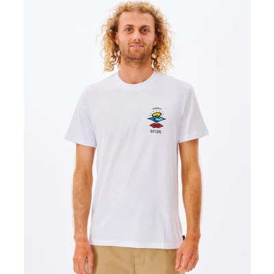 Afbeelding van Rip Curl Search ICON Tshirt print, Heren, Maat: XL, White