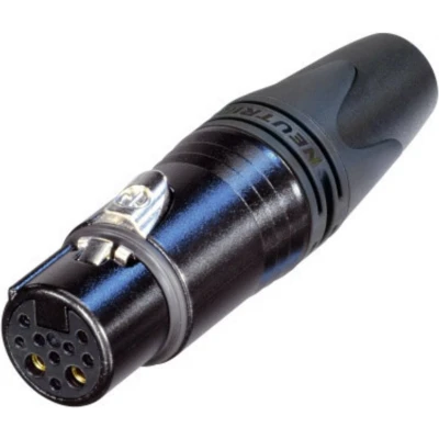 Afbeelding van Neutrik NC10FXX 14 B XLR connector Koppeling, recht Aantal polen: 10 Zwart 1 stuk(s)