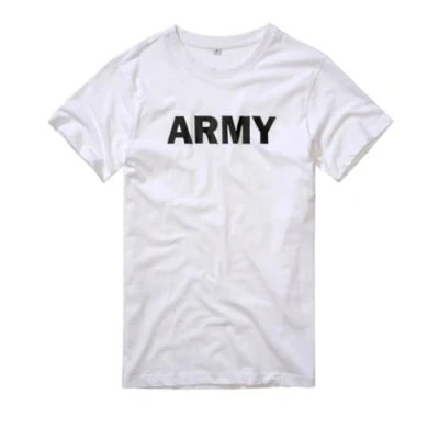 Afbeelding van Brandit ARMY Tshirt print, Heren, Maat: Small, White