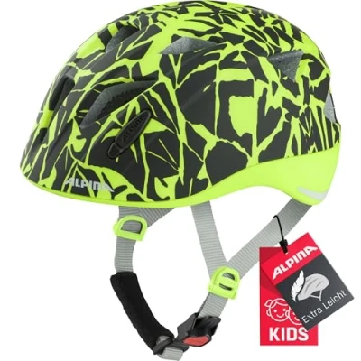 Afbeelding van ALPINA Unisex Kinderen, XIMO L.E. Fietshelm, black neon sparkle matt, 49 54 cm