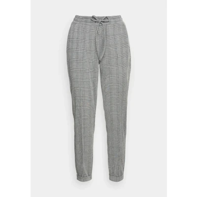 Afbeelding van Vivance Jogpants met geruit motief en steekzakken, geruite broek