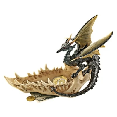 Afbeelding van Design Toscano Jaw of the Dragon biedt gotische catchall, 23cm, polyresin, full colour