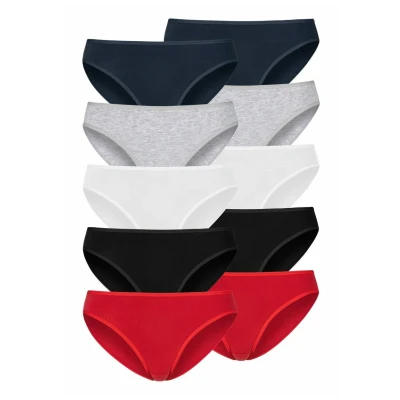 Afbeelding van PETITE FLEUR Slip donkerblauw / grijs rood zwart wit
