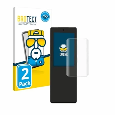 Afbeelding van BROTECT Screenprotector voor realme GT 6 Folie Beschermfolie transparant volledig dekking (2 Stuks)