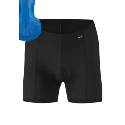 Afbeelding van Gonso Sitivo U W, dames fietsonderbroek, past onder alle fietsshorts, leggings met Blue zeem poron elementen, nauwsluitende pasvorm, zwart/blauw, maat 46