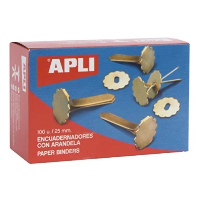 Afbeelding van APLI 12577 Metalen bindmiddelen met ring 25 mm 100 u.