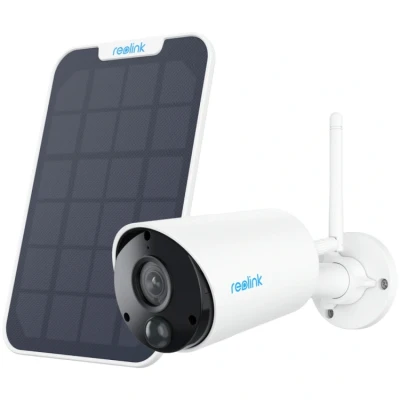 Afbeelding van Reolink Argus Series B320 met zonnepaneel 3 MP buitenbeveiligingscamera op batterijen detectie